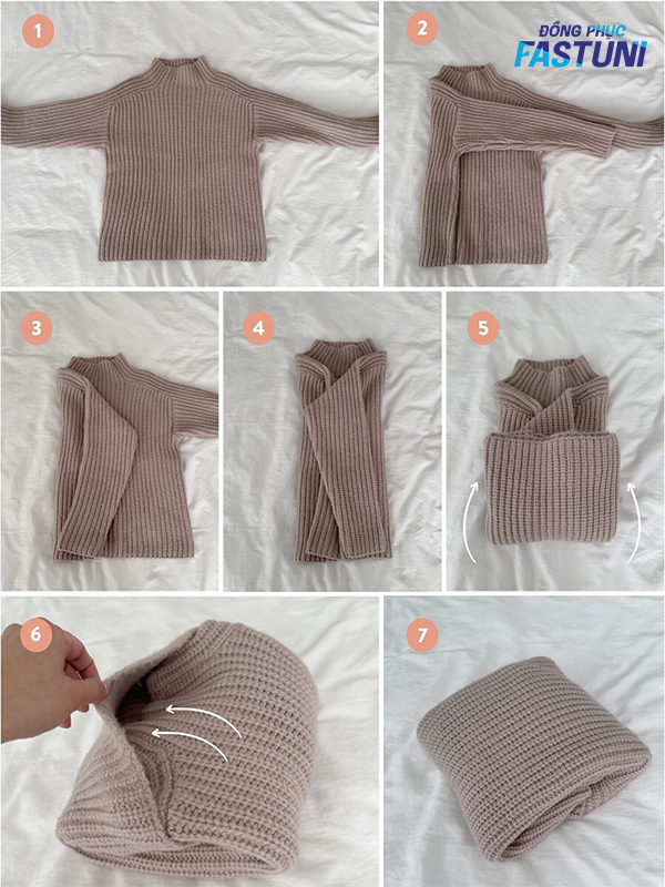 Cách gấp áo len đúng chuẩn 
