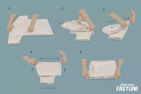 Gợi ý cách gấp áo thun đồng phục thần tốc, gọn gàng 