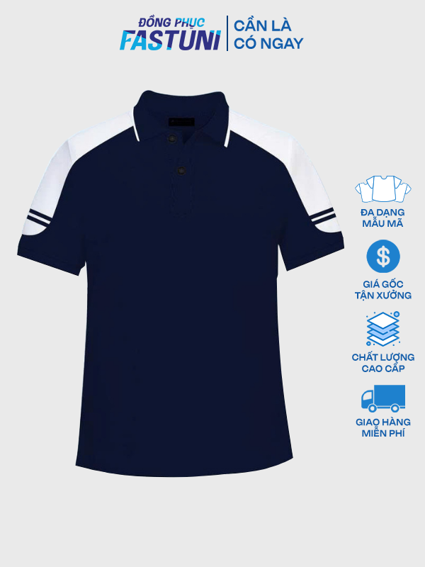 Đồng Phục Áo Thun Ecotton 02 Xanh Đen