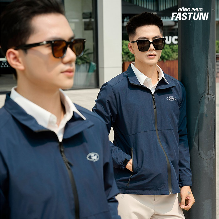 Thiết kế áo khoác gió đồng phục công ty