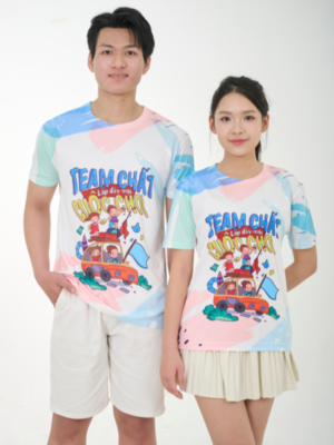 Áo Đồng Phục Cổ Tròn Telex Thái