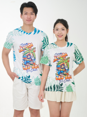 Áo Đồng Phục Cổ Tròn Telex Thái