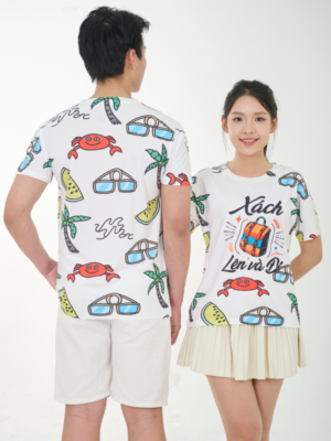 Alternative view of Áo Đồng Phục Cổ Tròn Telex Thái