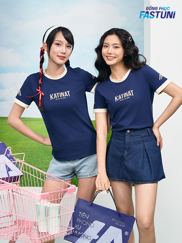 mẫu áo thun đồng phục công ty sử dụng chất liệu vải Cotton Ultimate