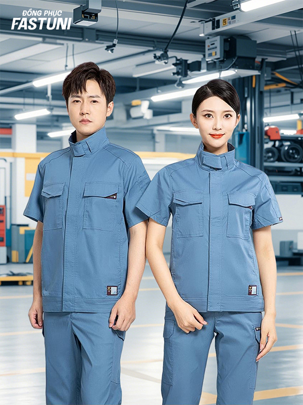 Ưu tiên các gam màu trung tính cho thiết kế đồng phục nhân viên gara ô tô 