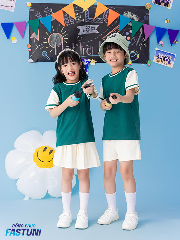 Đồng phục mầm non mang vẻ đẹp tươi mới, trẻ trung và năng động 