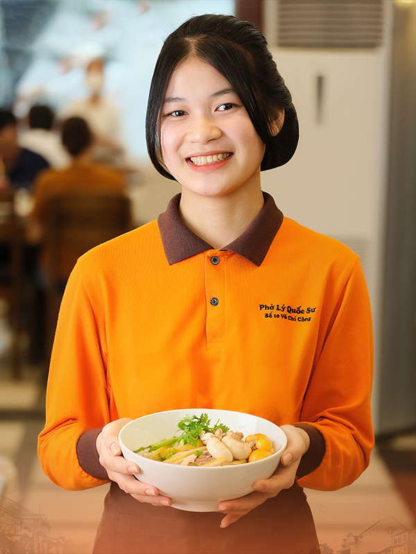 Mẫu đồng phục nhân viên phục vụ Phở Lý Quốc Sư