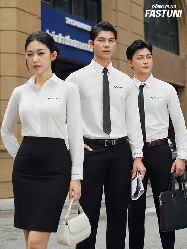 Thiết kế áo sơ mi và chân váy - quần tây đồng phục quản lý gara ô tô