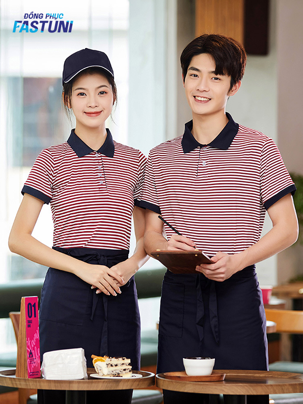 Áo thun đồng phục nhân viên quán phở mang phong cách trẻ trung và năng động 