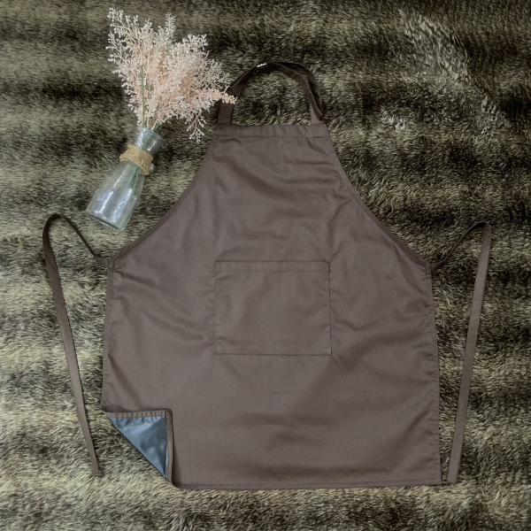 tạp dề nail 03 nâu