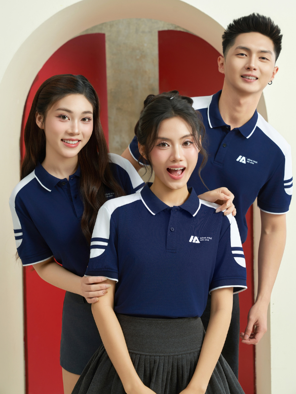 Đồng Phục Áo Thun Ecotton 02 Xanh Đen - Ảnh 8