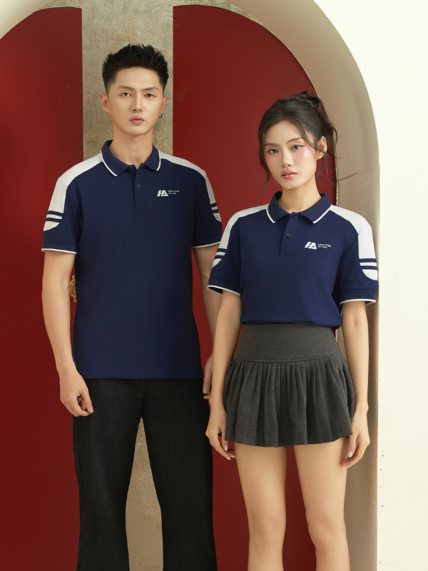 Đồng Phục Áo Thun Ecotton 02 Xanh Đen - Ảnh 4