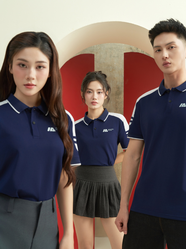 Đồng Phục Áo Thun Ecotton 02 Xanh Đen - Ảnh 3