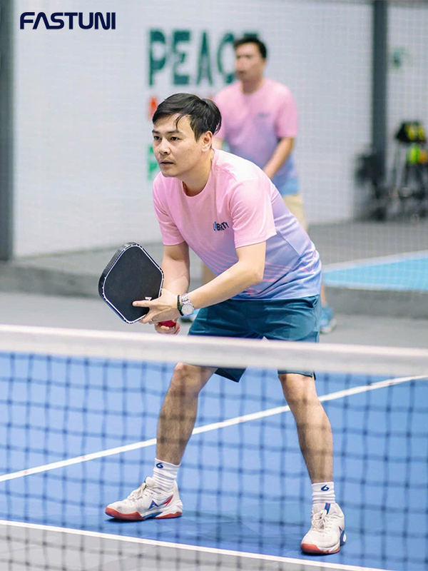 Mẫu áo thun đồng phục cổ tròn Pickleball năng động, thoải mái