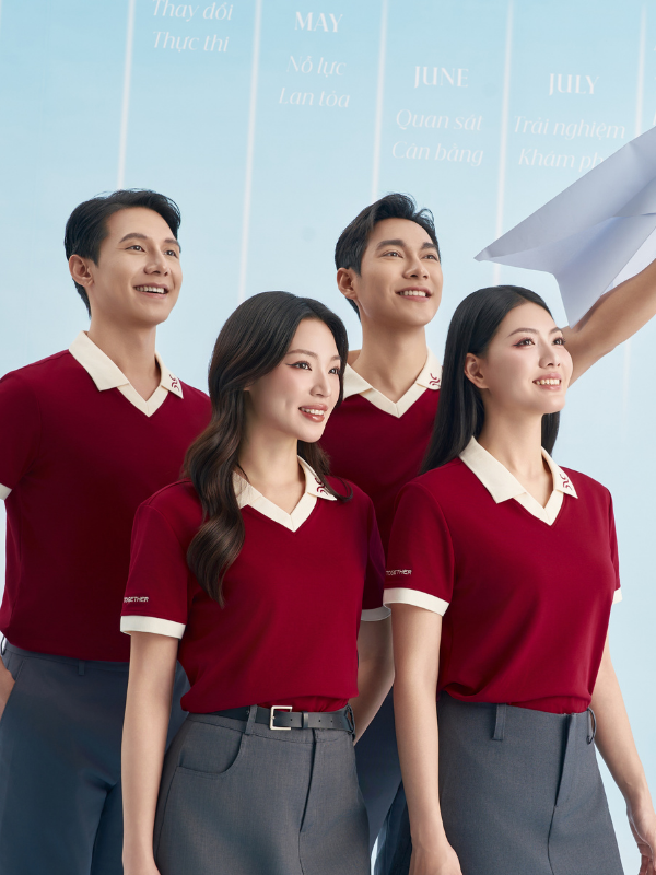 Đồng Phục Áo Polo Cổ Tim - Ảnh 8