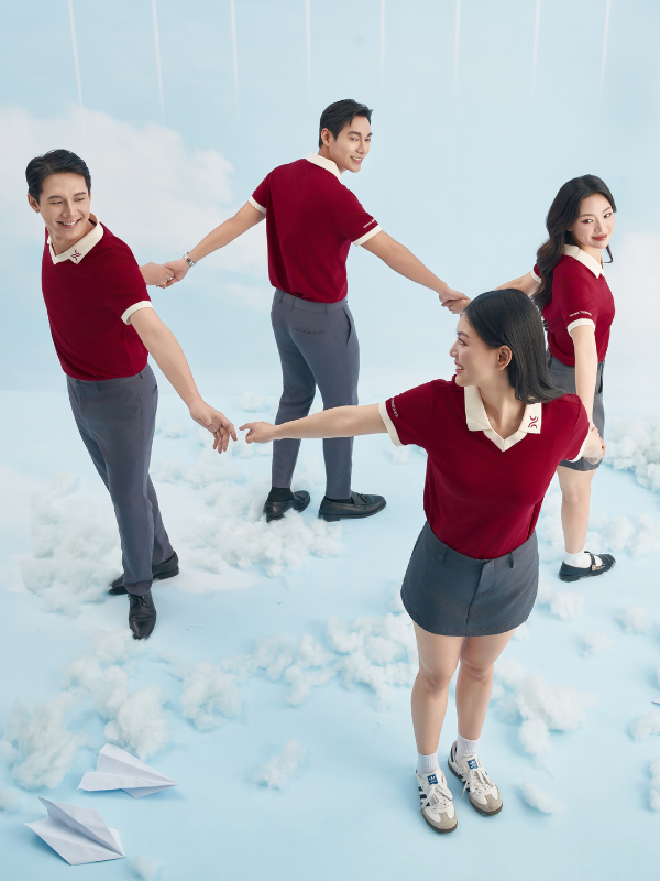 Đồng Phục Áo Polo Cổ Tim - Ảnh 5