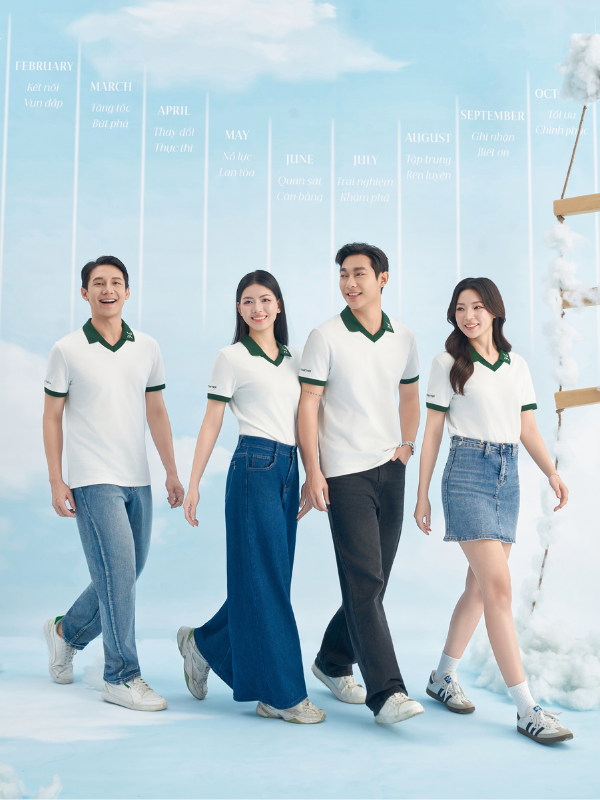 Alternative view of Đồng Phục Áo Polo Cổ Tim