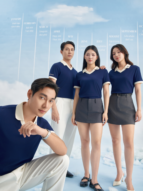 Alternative view of Đồng Phục Áo Polo Cổ Tim