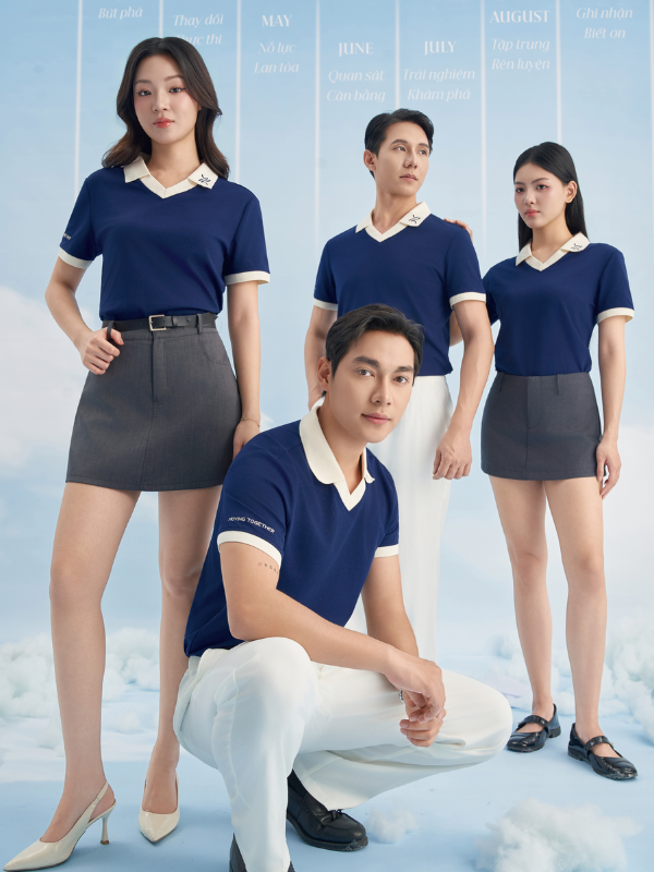 Đồng Phục Áo Polo Cổ Tim - Ảnh 6