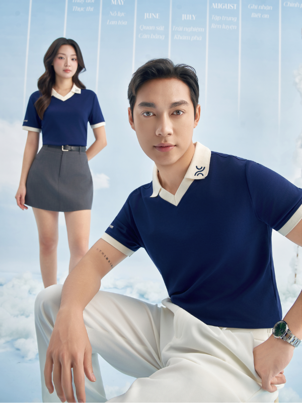 Đồng Phục Áo Polo Cổ Tim - Ảnh 4