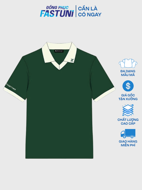 Đồng Phục Áo Polo Cổ Tim