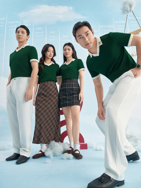 Alternative view of Đồng Phục Áo Polo Cổ Tim