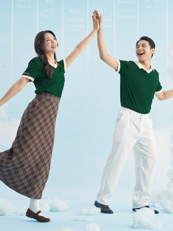 Đồng Phục Áo Polo Cổ Tim - Ảnh 4