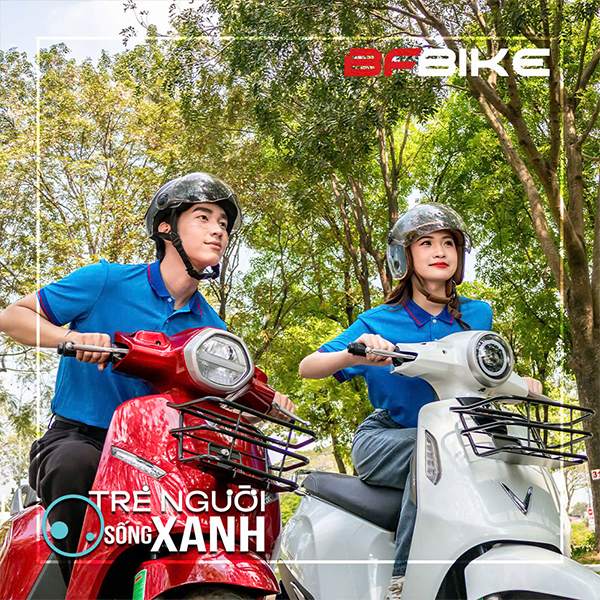 Thiết kế áo polo đồng phục B-F E.Bike năng động và trẻ trung